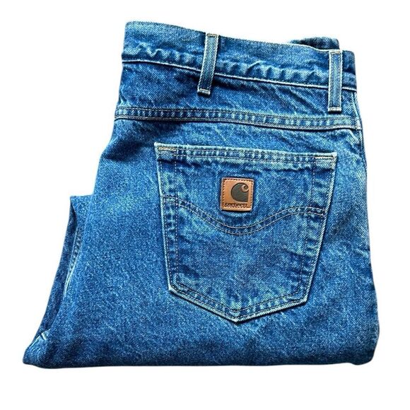 Carhartt Men's Flannel Lined Jeans - Picture 1 of 7